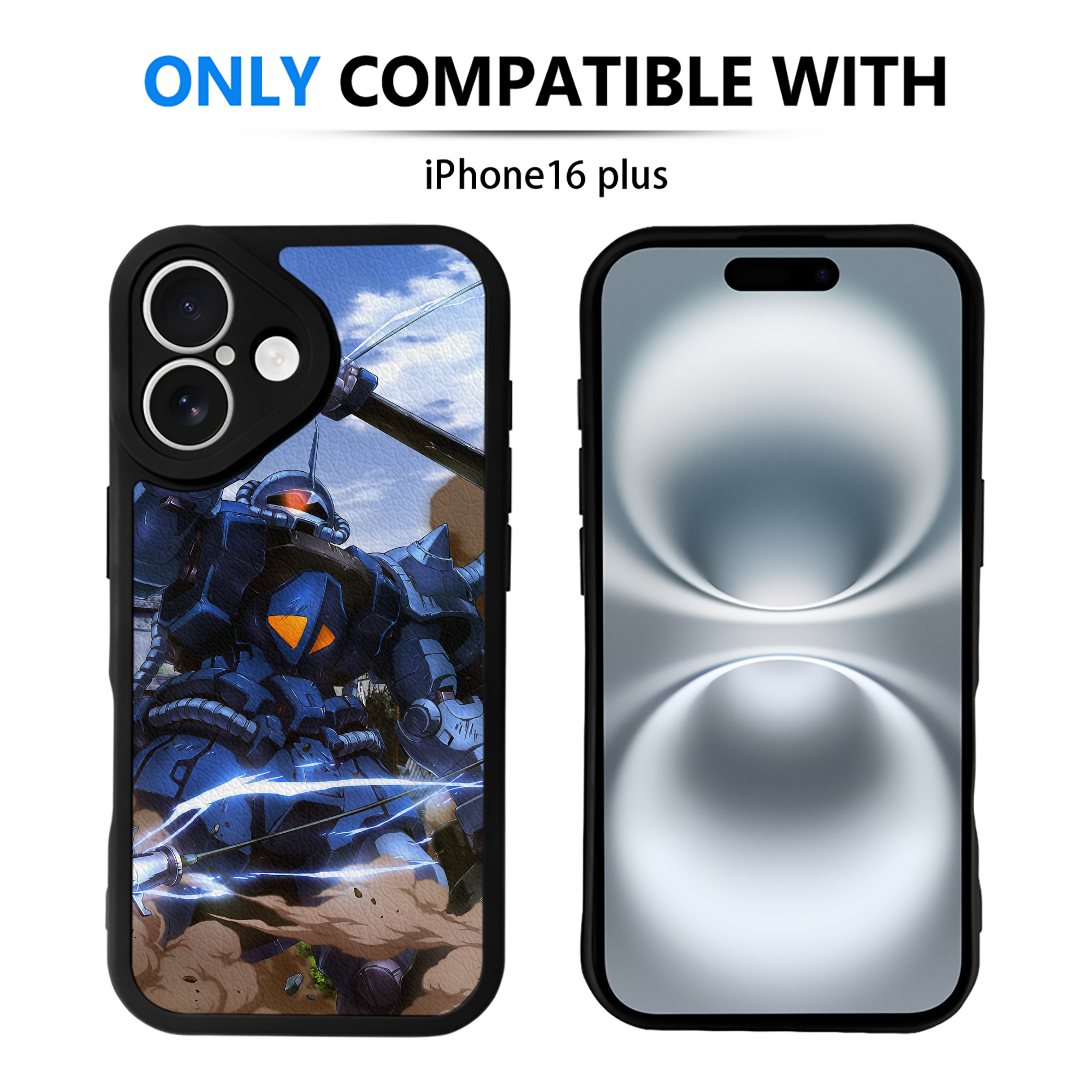 （画像用） 機動戦士ガンダム Mobile Suit Gundam 【iPhone 16シリーズ対応】シリコンスマホケース（レザー調） 材質：シリコン